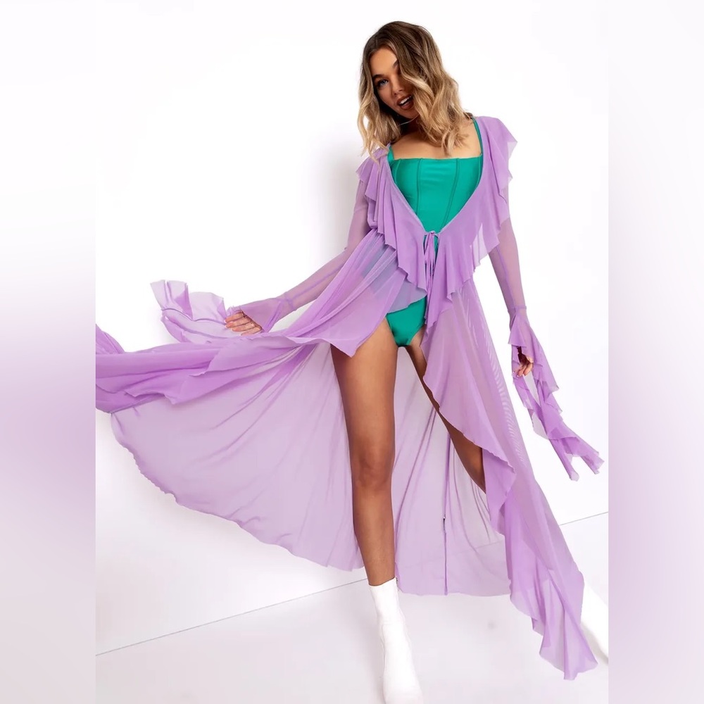 BLACKMILK Ocean Flower Flouncy ROBE! - Picture 6 of 8